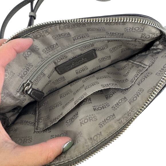 Michael Kors Cindy Dome Crossbody in Silver Glitter - Picture 3 of 3